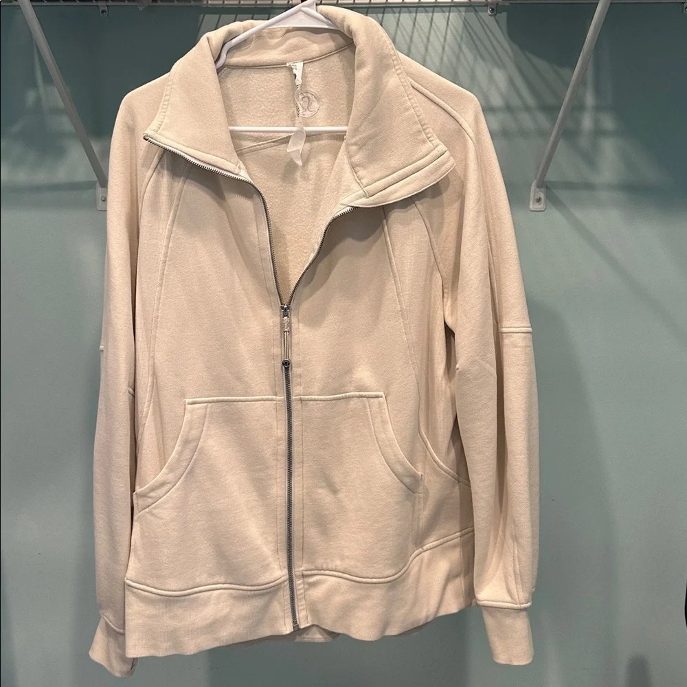 Lululemon Athletica Off-White Zip-Up Jacket